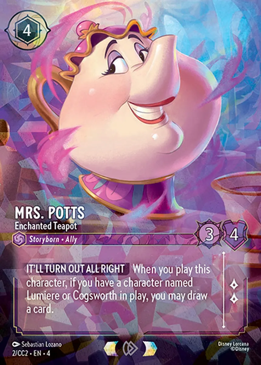 Mrs. Potts - Enchanted Teapot — Curator's Collection: Beauty and the Beast — Lorcana