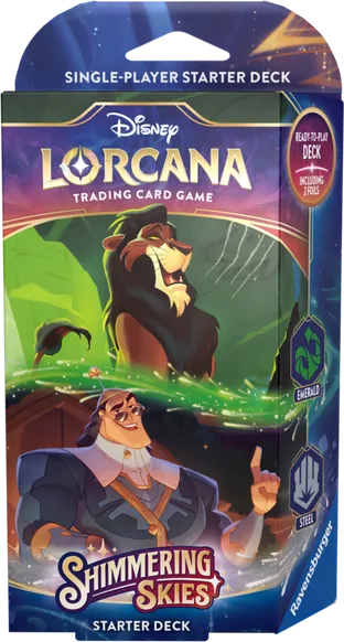 Shimmering Skies - Starter Deck (Emerald & Steel) — Shimmering Skies — Lorcana