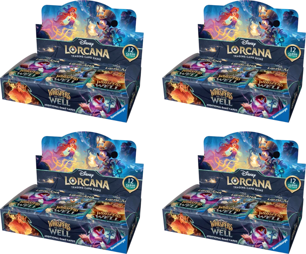 Case de 4 displays Lueurs dans les Profondeurs — Whispers in the Well — Lorcana