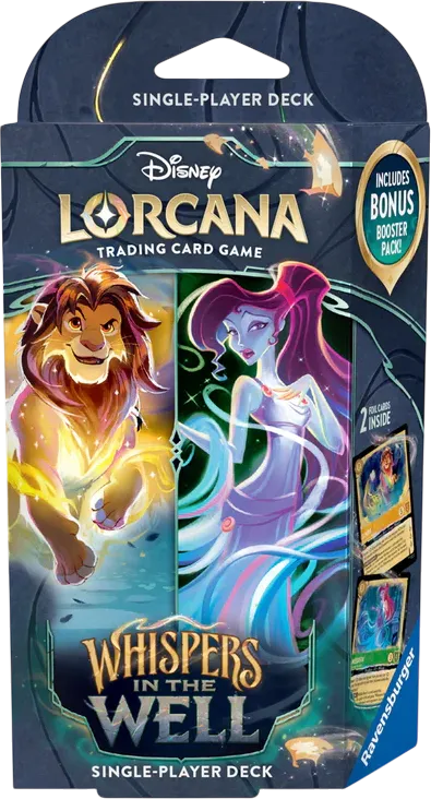 Deck de démarrage Lueurs dans les Profondeurs (Ambre & Émeraude) — Whispers in the Well — Lorcana
