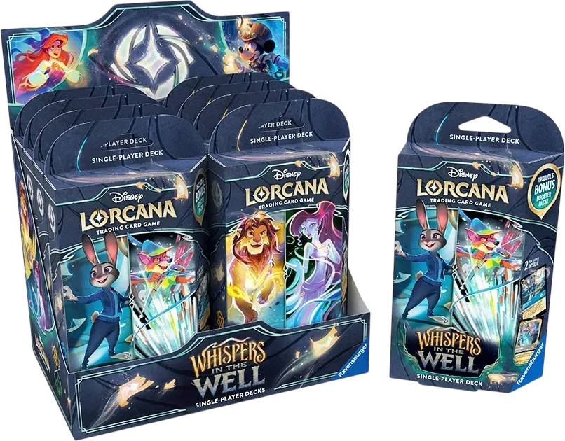 Display de decks de démarrage Lueurs dans les Profondeurs — Whispers in the Well — Lorcana