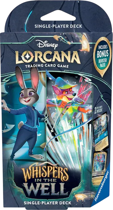 Deck de démarrage Lueurs dans les Profondeurs (Saphir & Acier) — Whispers in the Well — Lorcana