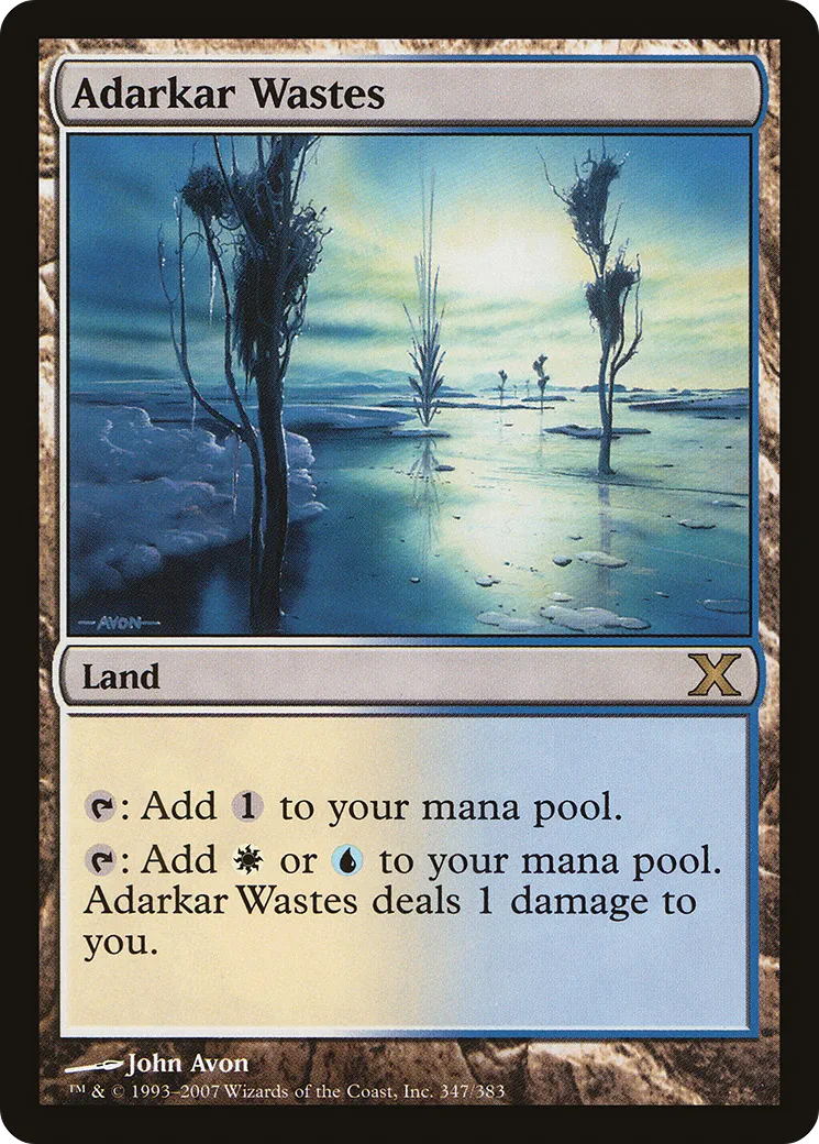 Adarkar Wastes — Tenth Edition — Magic: The Gathering