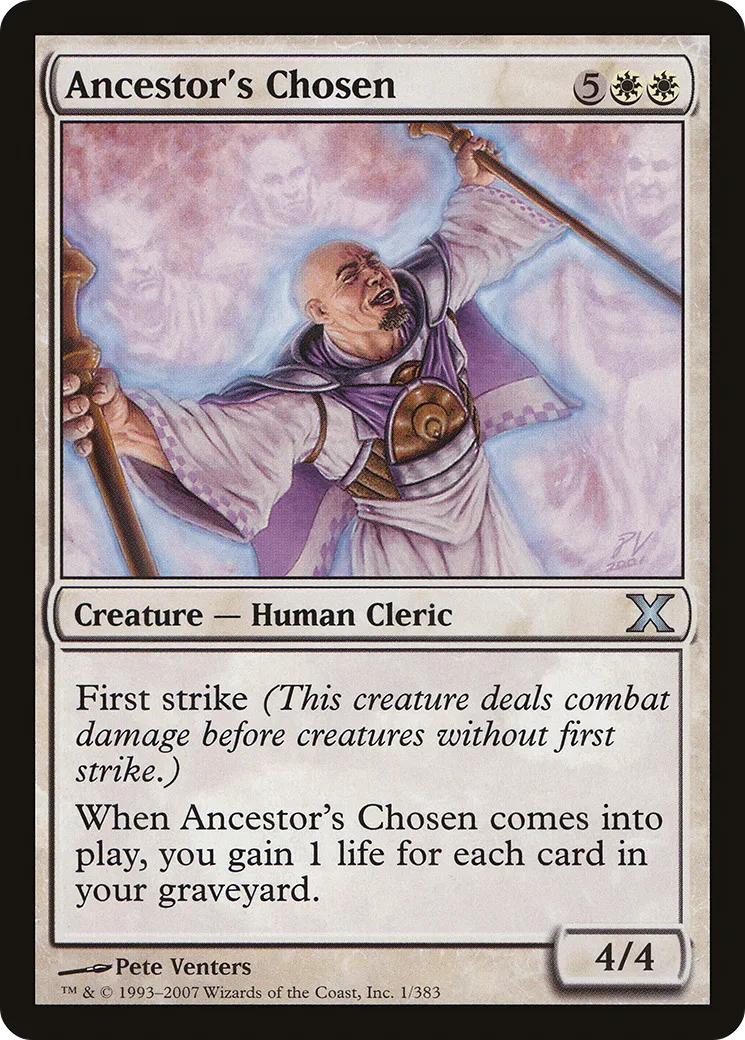 Ancestor's Chosen — Tenth Edition — Magic: The Gathering