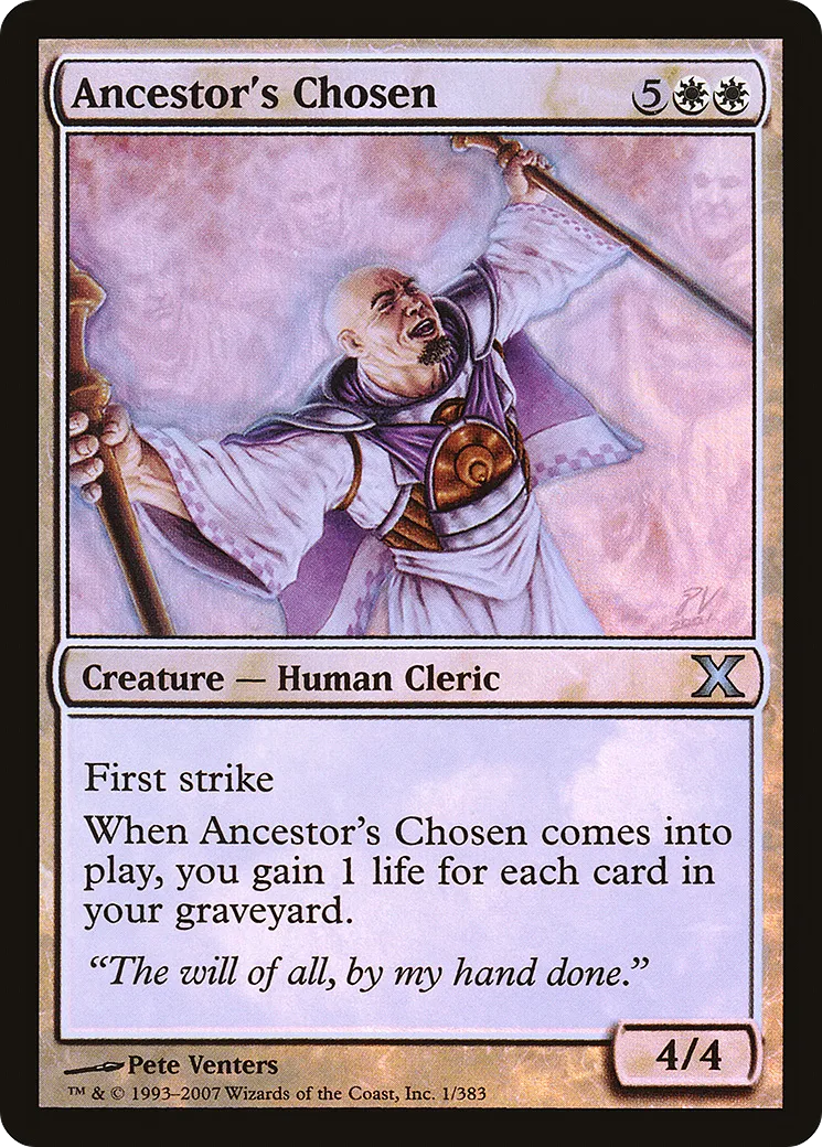 Ancestor's Chosen — Tenth Edition — Magic: The Gathering