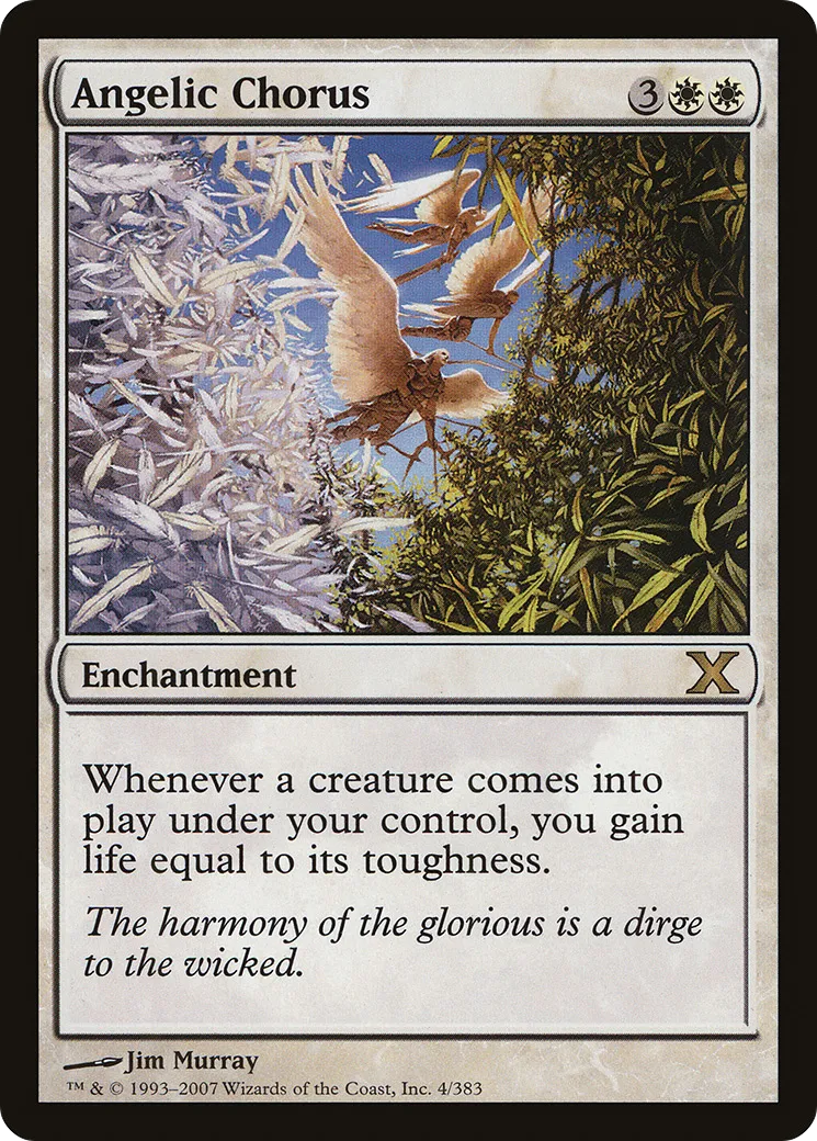 Angelic Chorus — Tenth Edition — Magic: The Gathering