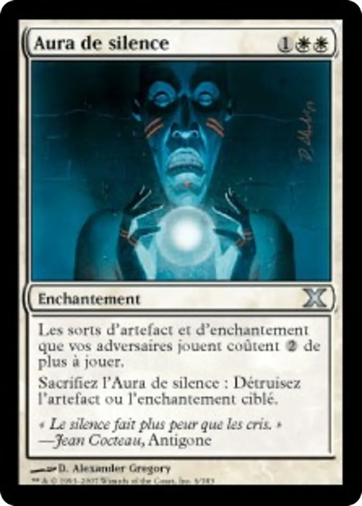 Aura de silence — Tenth Edition — Magic: The Gathering