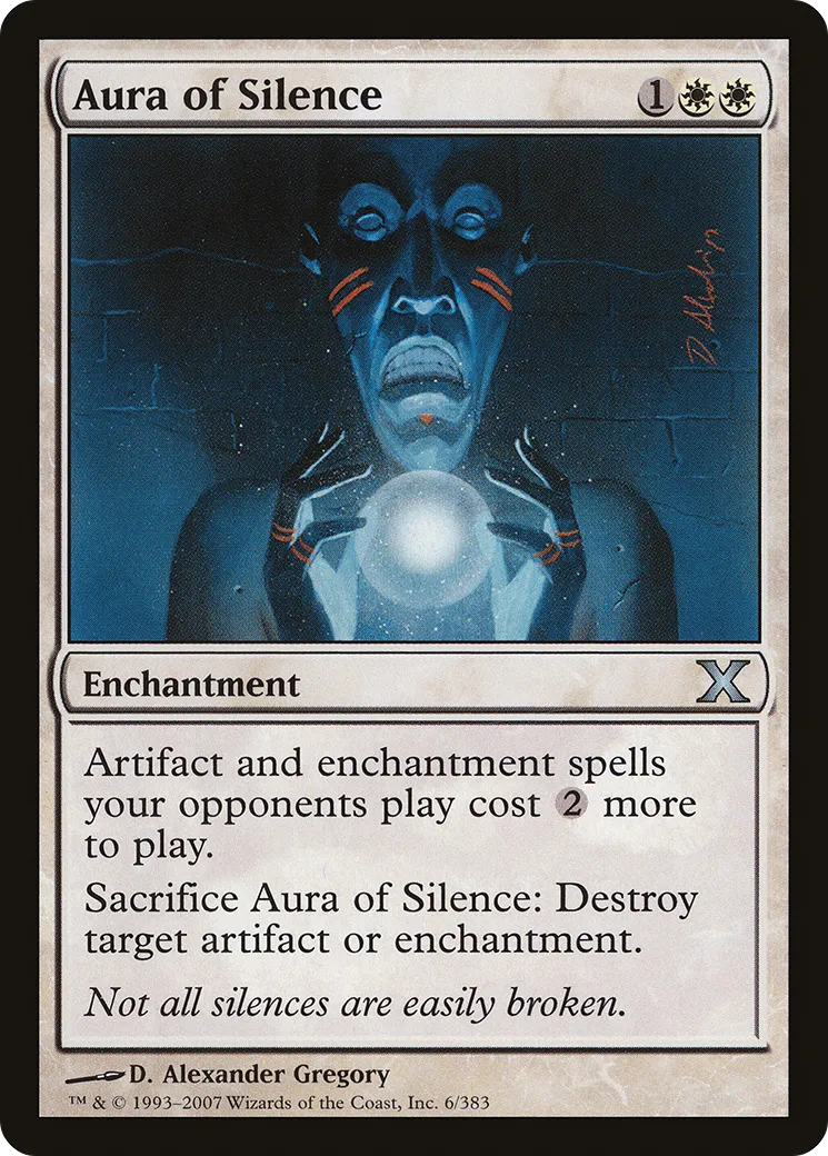 Aura of Silence — Tenth Edition — Magic: The Gathering