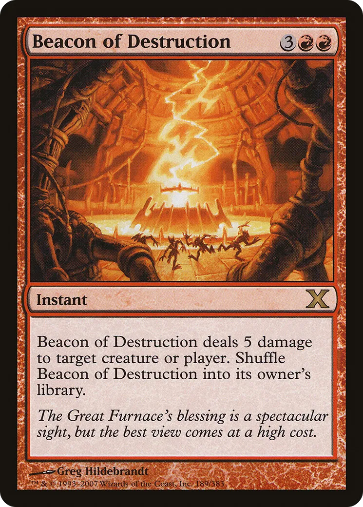 Beacon of Destruction — Tenth Edition — Magic: The Gathering
