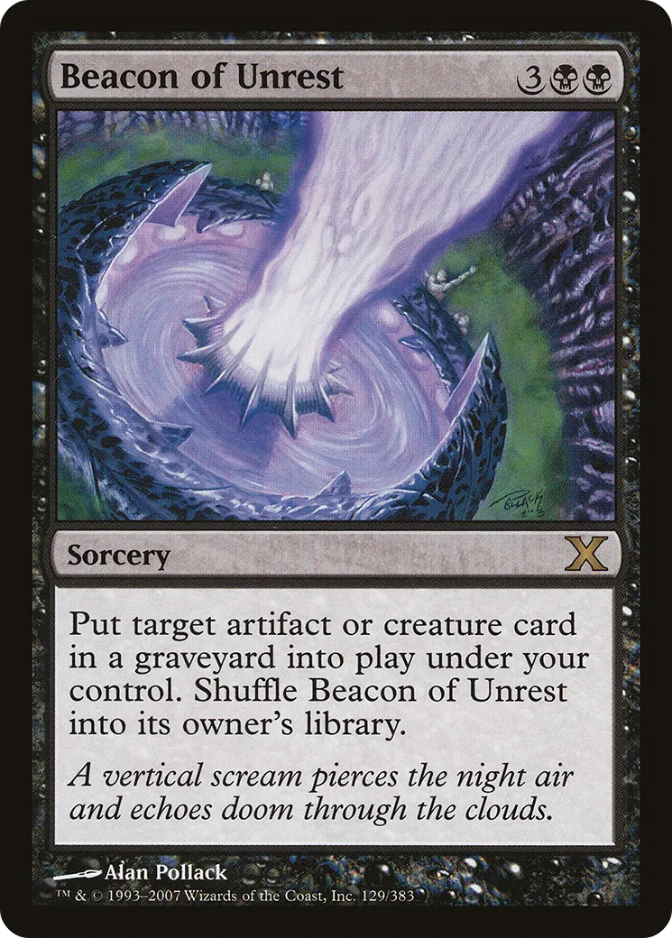 Beacon of Unrest — Tenth Edition — Magic: The Gathering