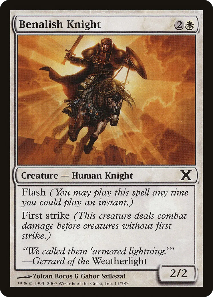 Benalish Knight — Tenth Edition — Magic: The Gathering