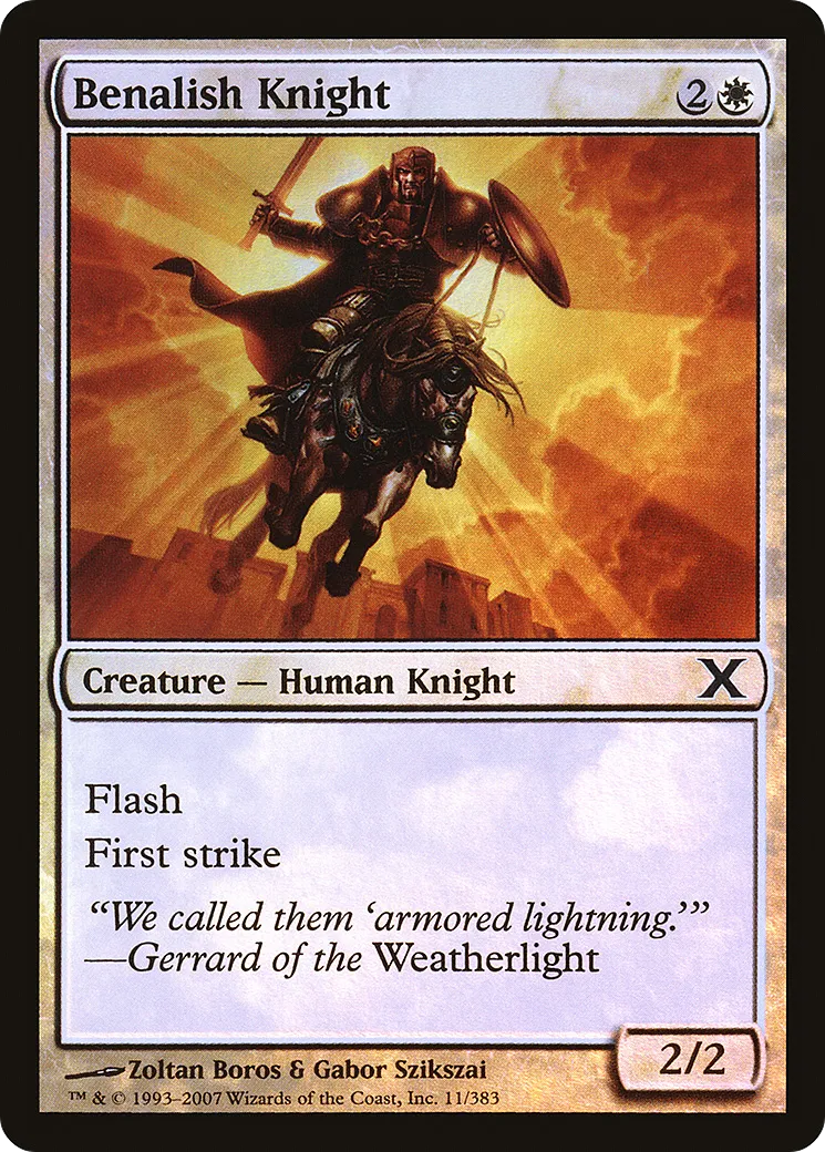 Benalish Knight — Tenth Edition — Magic: The Gathering