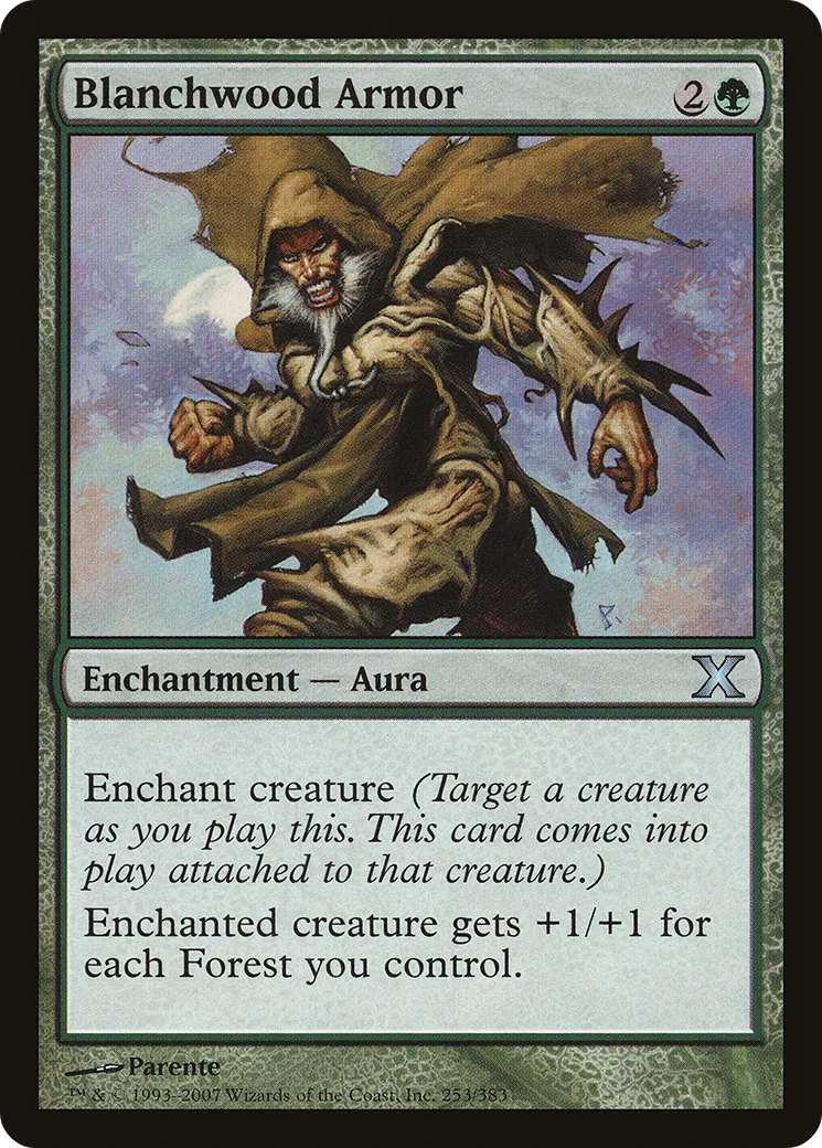 Blanchwood Armor — Tenth Edition — Magic: The Gathering