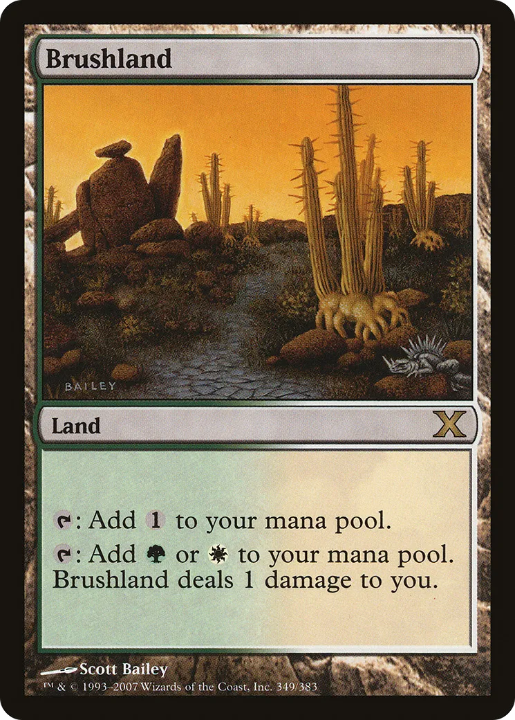 Brushland — Tenth Edition — Magic: The Gathering
