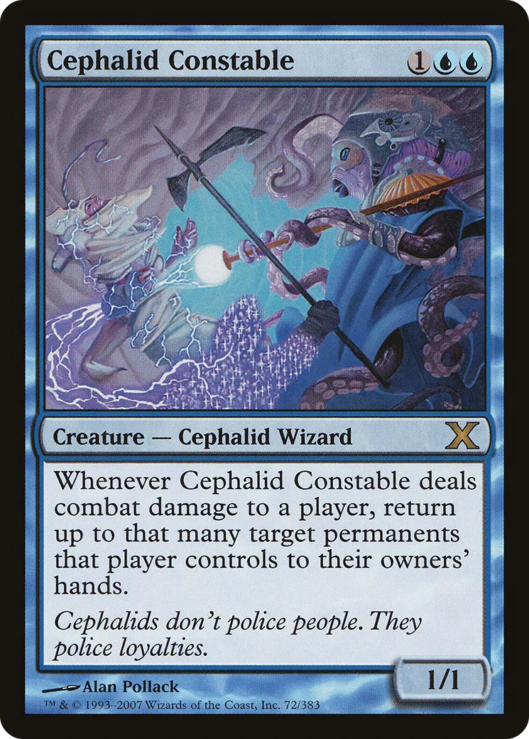 Cephalid Constable — Tenth Edition — Magic: The Gathering