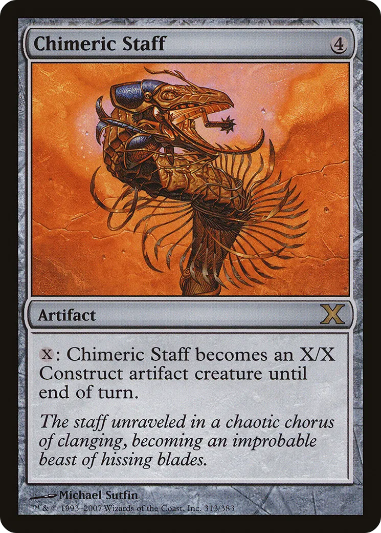 Chimeric Staff — Tenth Edition — Magic: The Gathering