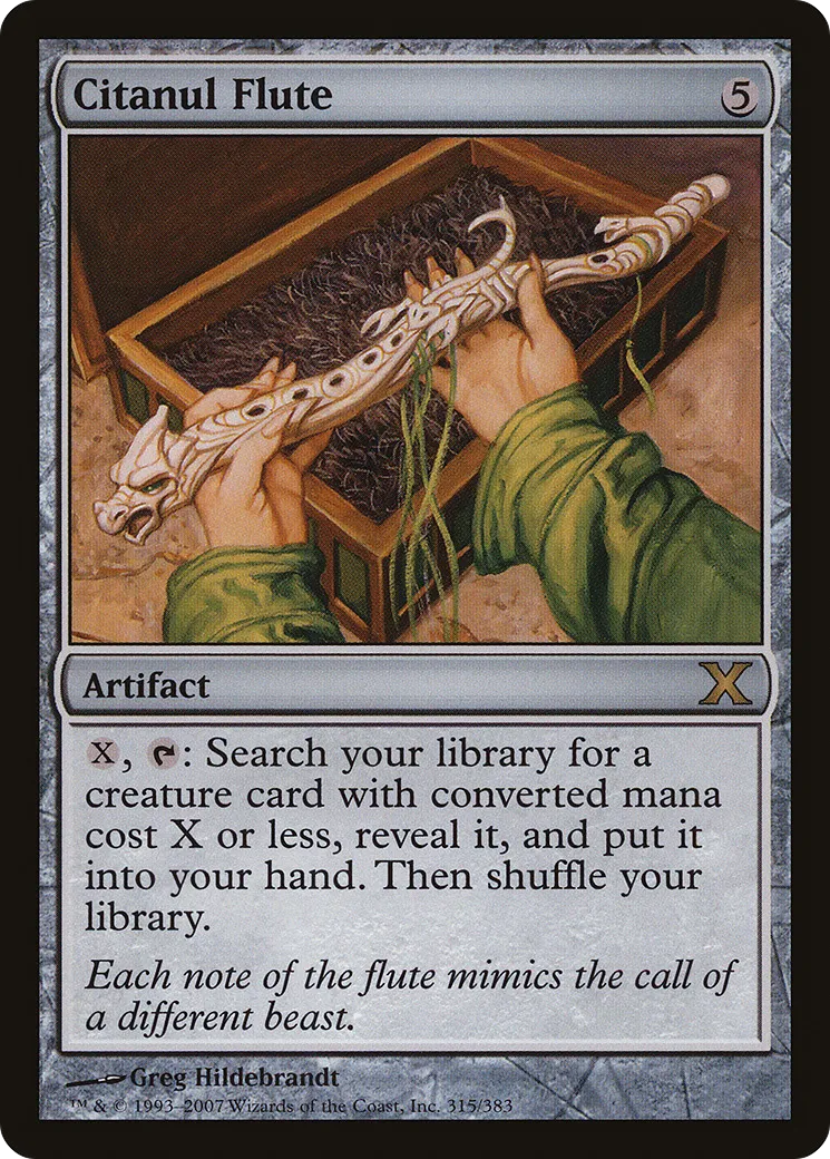 Citanul Flute from Tenth Edition - Magic: The Gathering