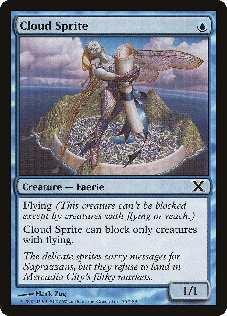 Cloud Sprite — Tenth Edition — Magic: The Gathering