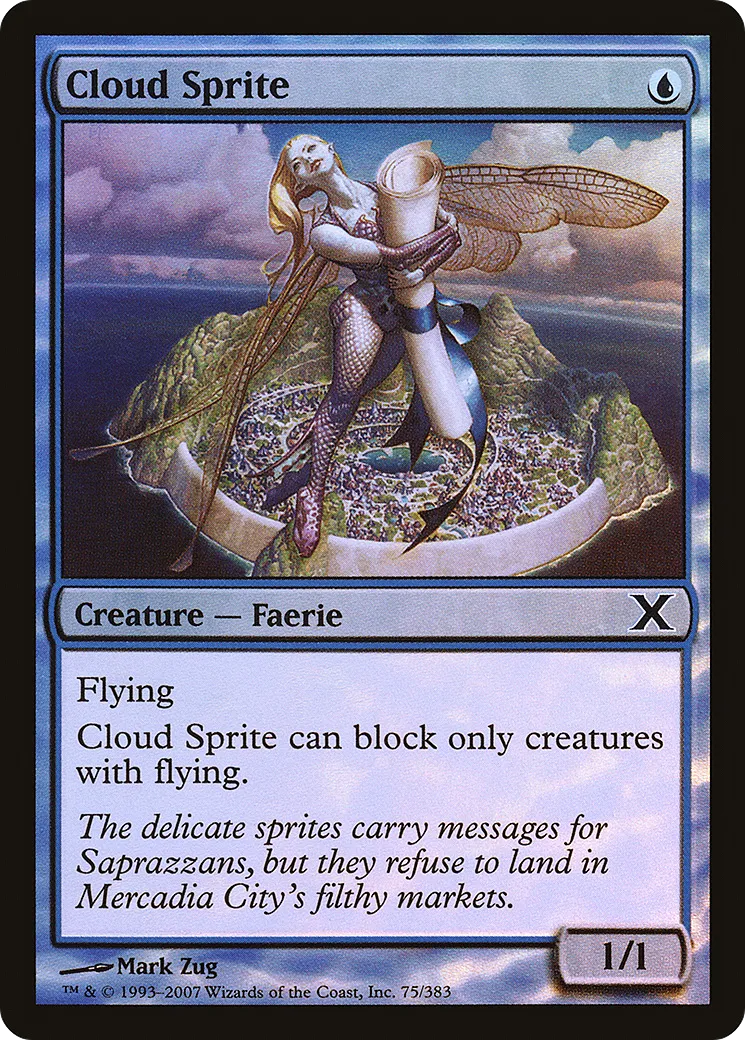 Cloud Sprite — Tenth Edition — Magic: The Gathering