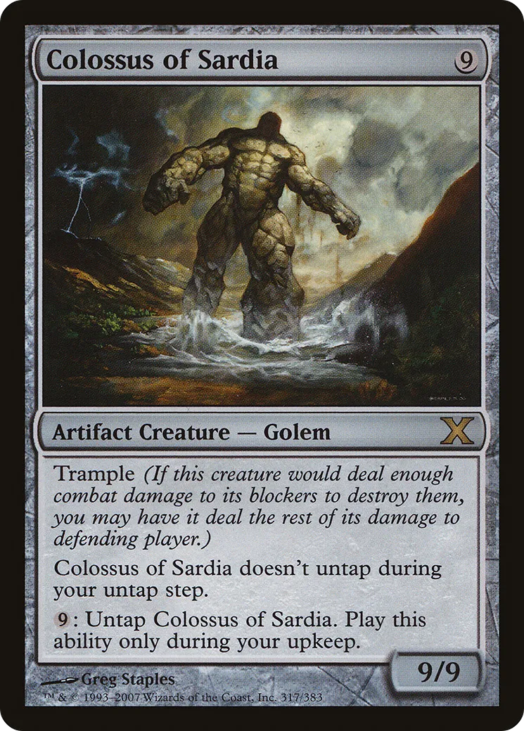 Colossus of Sardia — Tenth Edition — Magic: The Gathering
