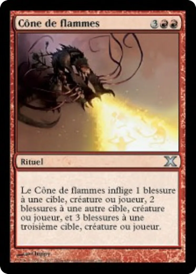 Cône de flammes — Tenth Edition — Magic: The Gathering