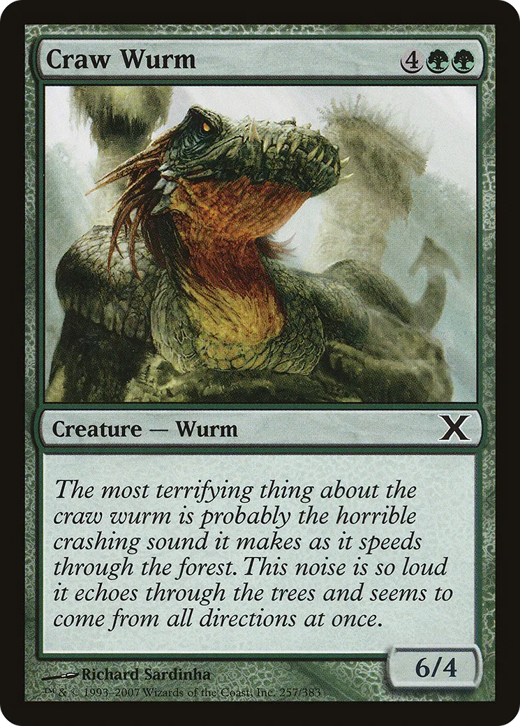 Craw Wurm — Tenth Edition — Magic: The Gathering