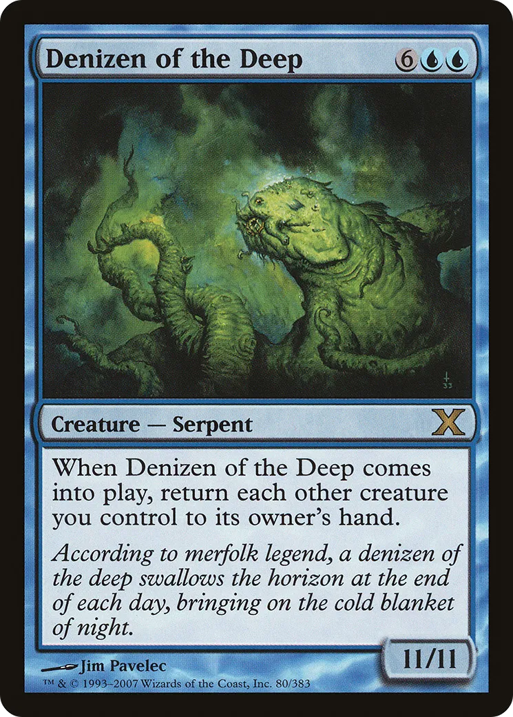 Denizen of the Deep — Tenth Edition — Magic: The Gathering