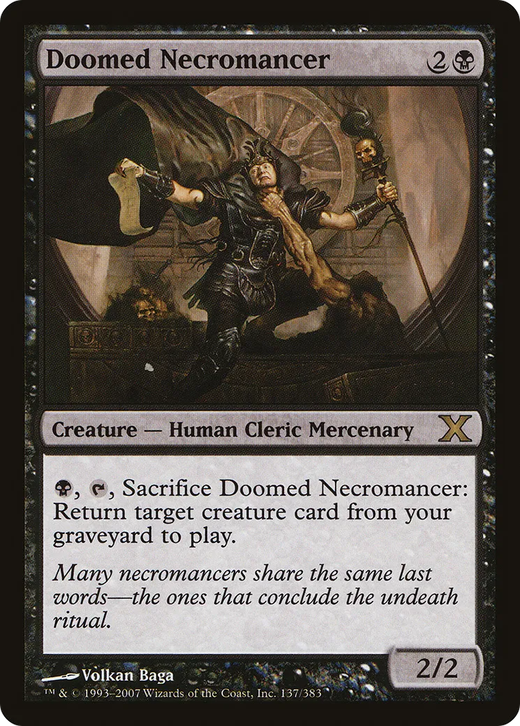 Nécromancien condamné — Tenth Edition — Magic: The Gathering