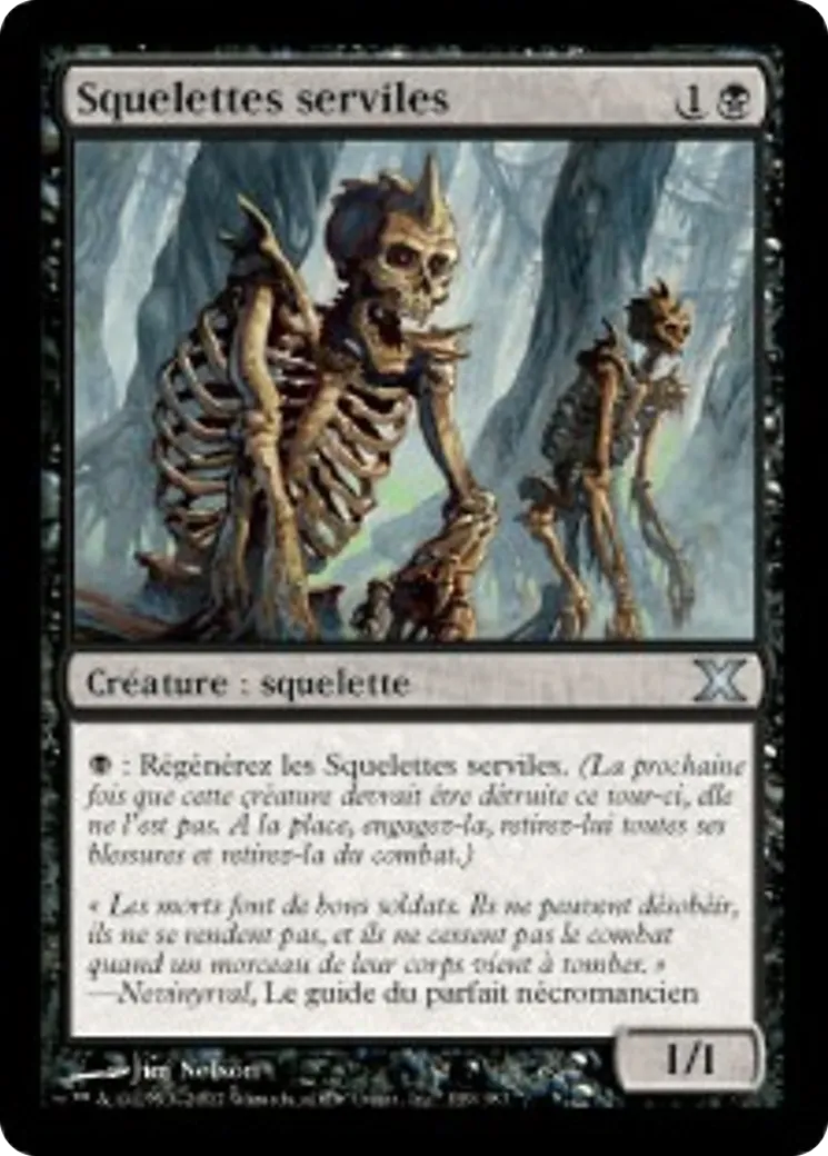 Squelettes serviles — Tenth Edition — Magic: The Gathering
