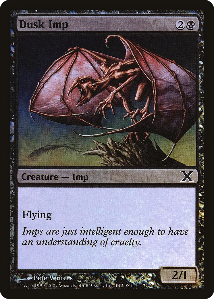 Dusk Imp — Tenth Edition — Magic: The Gathering