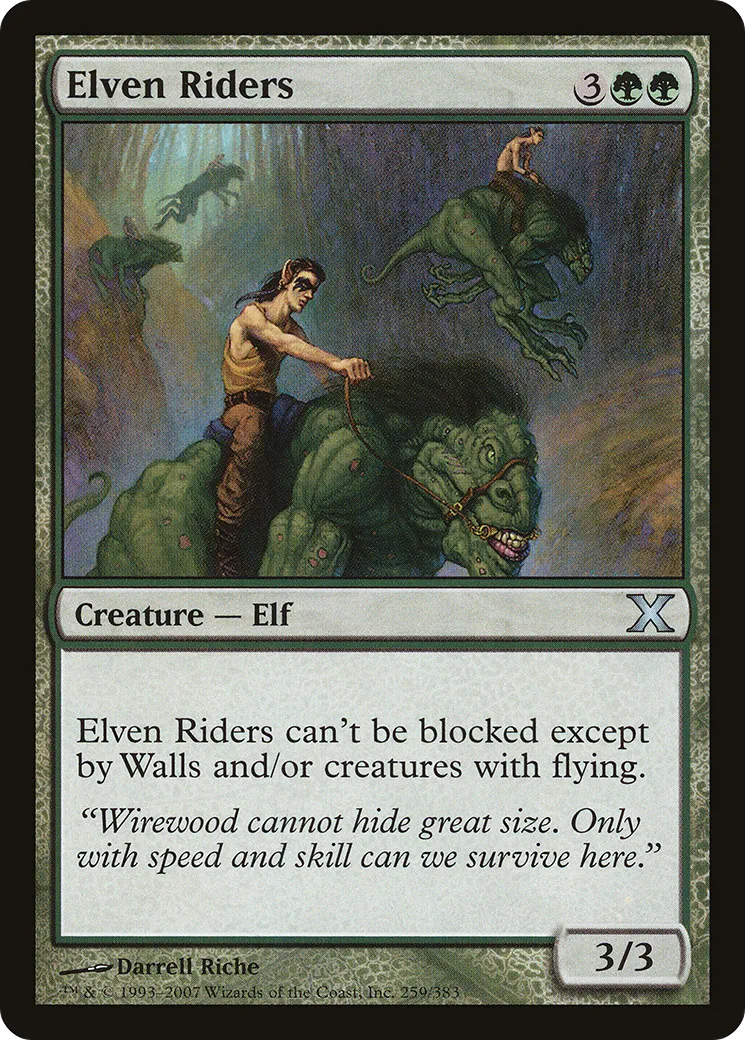 Elven Riders — Tenth Edition — Magic: The Gathering