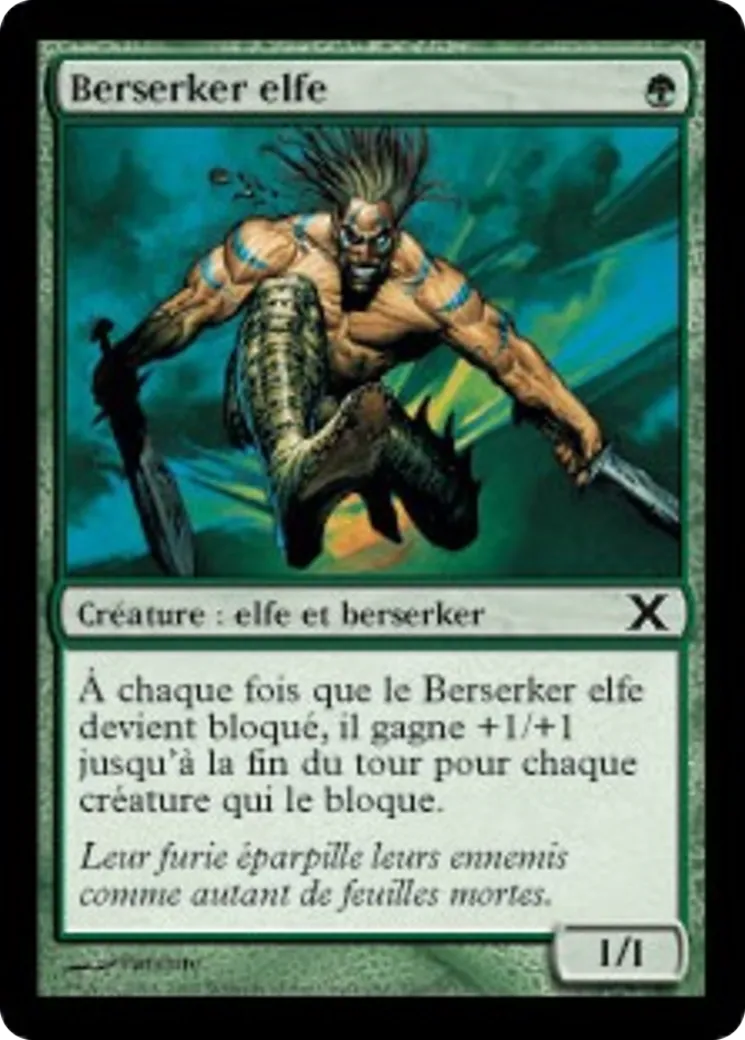 Berserker elfe — Tenth Edition — Magic: The Gathering