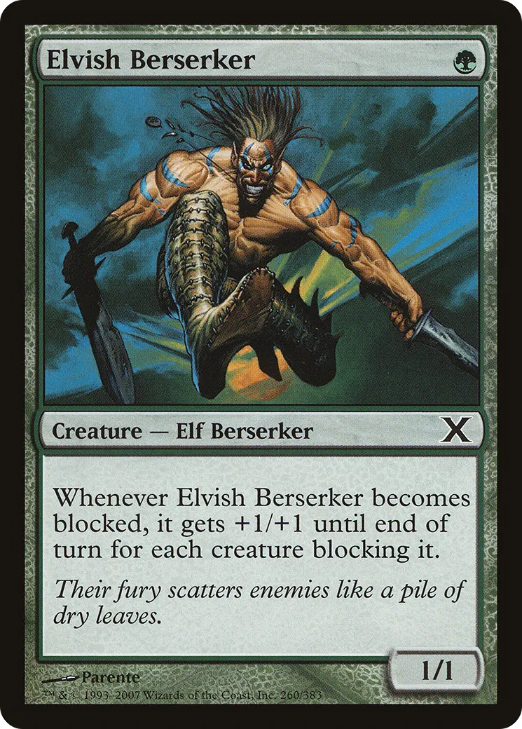 Berserker elfe — Tenth Edition — Magic: The Gathering