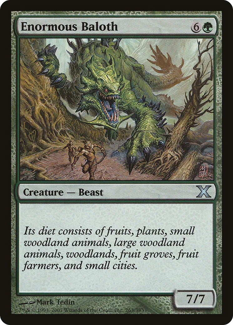 Enormous Baloth — Tenth Edition — Magic: The Gathering