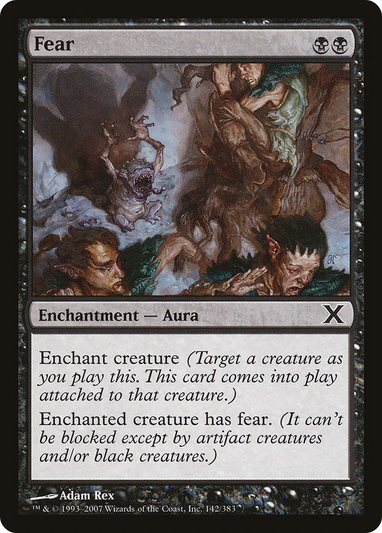 Fear — Tenth Edition — Magic: The Gathering