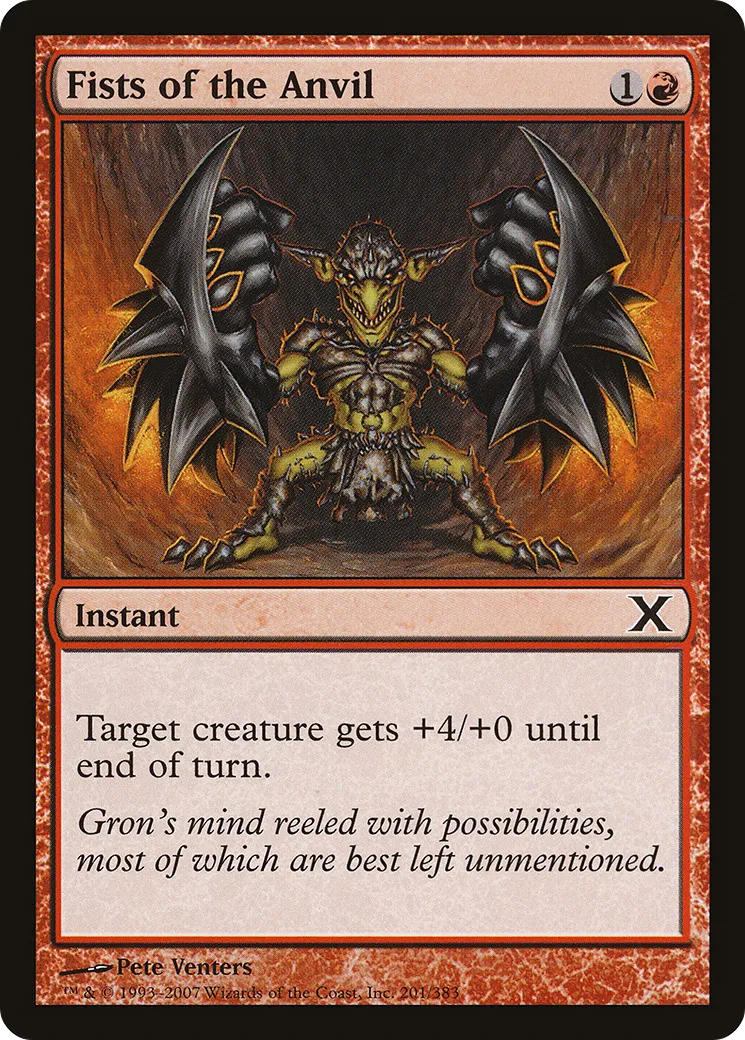 Fists of the Anvil — Tenth Edition — Magic: The Gathering