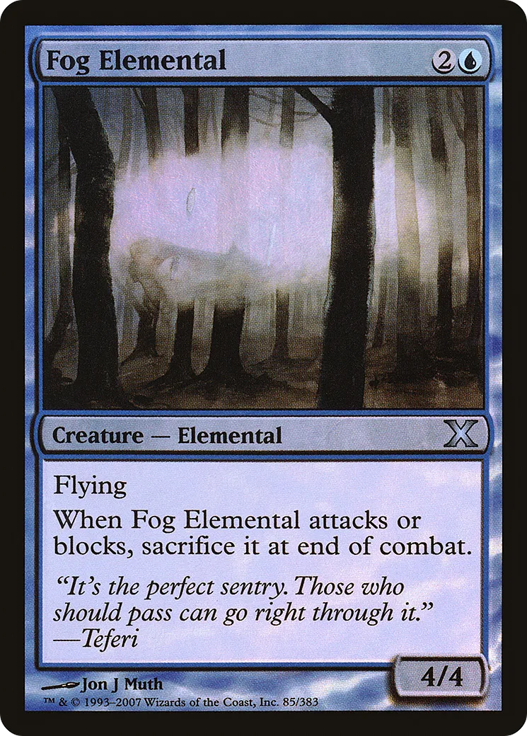 Fog Elemental — Tenth Edition — Magic: The Gathering