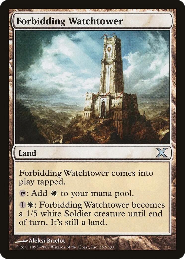 Forbidding Watchtower — Tenth Edition — Magic: The Gathering