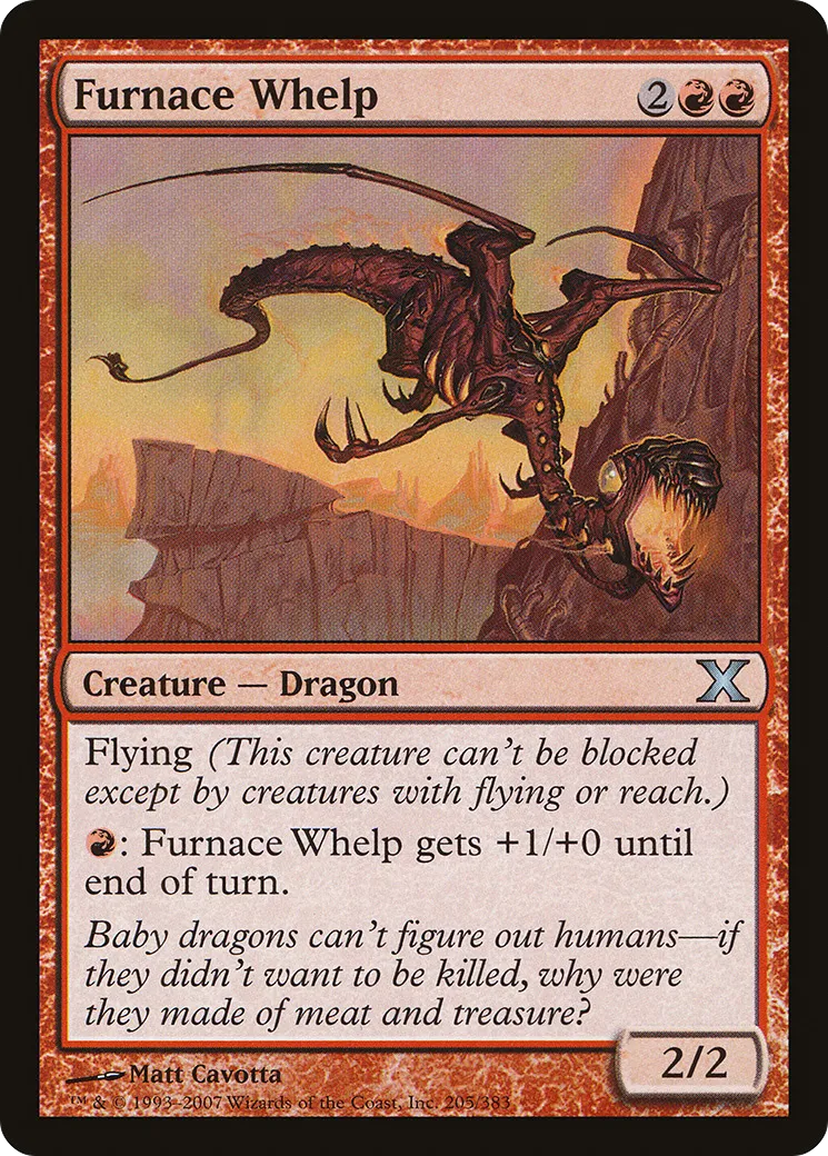 Furnace Whelp — Tenth Edition — Magic: The Gathering