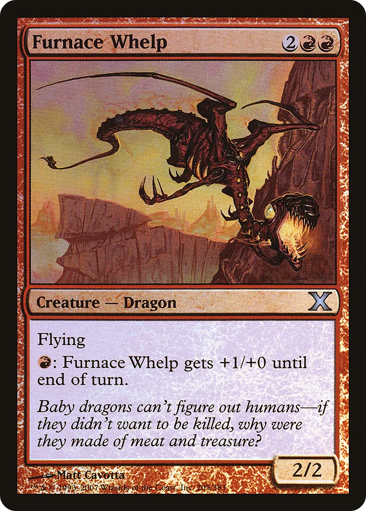 Furnace Whelp — Tenth Edition — Magic: The Gathering