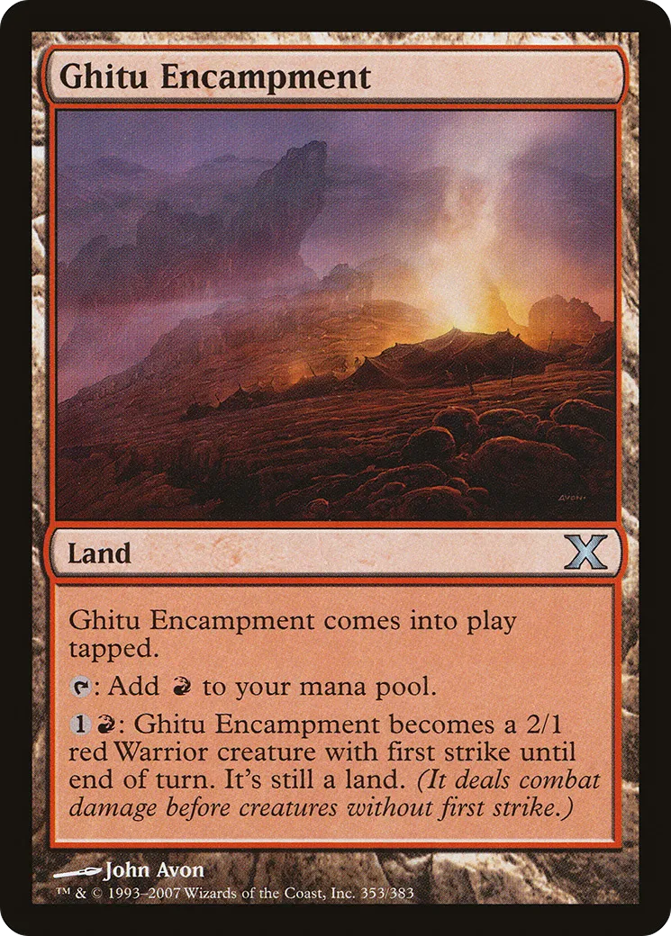 Ghitu Encampment — Tenth Edition — Magic: The Gathering