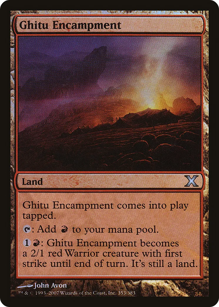 Ghitu Encampment — Tenth Edition — Magic: The Gathering