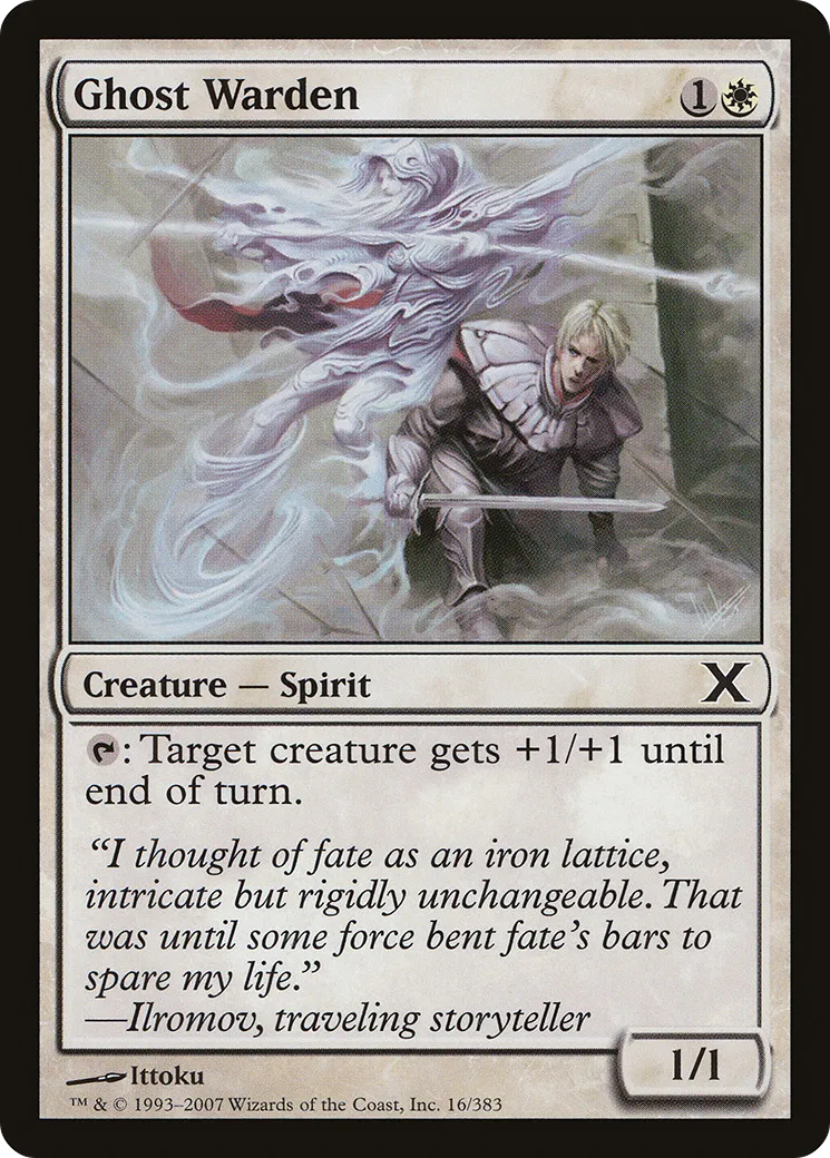 Ghost Warden — Tenth Edition — Magic: The Gathering