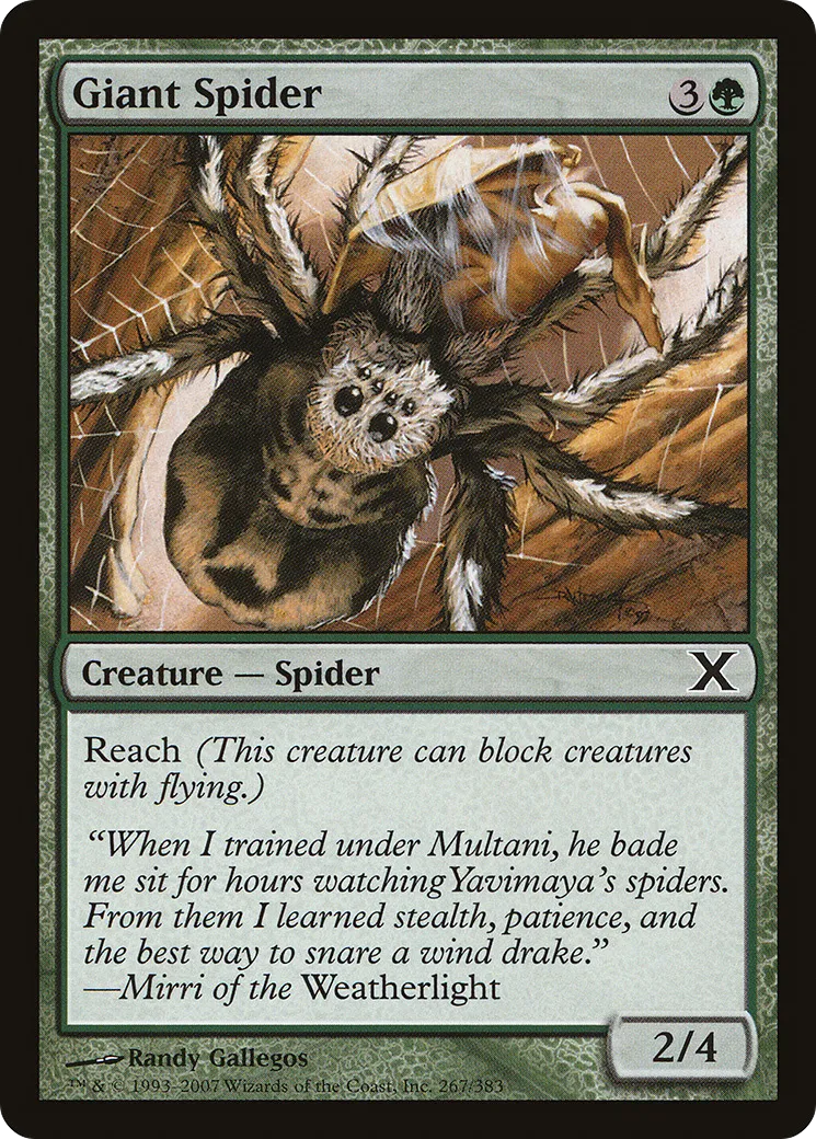 Giant Spider — Tenth Edition — Magic: The Gathering