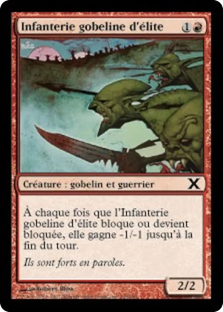 Infanterie gobeline d'élite — Tenth Edition — Magic: The Gathering