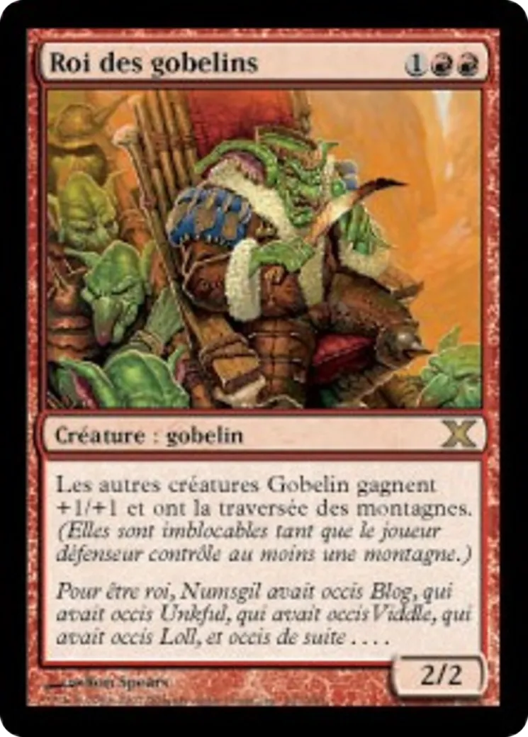 Roi des gobelins — Tenth Edition — Magic: The Gathering