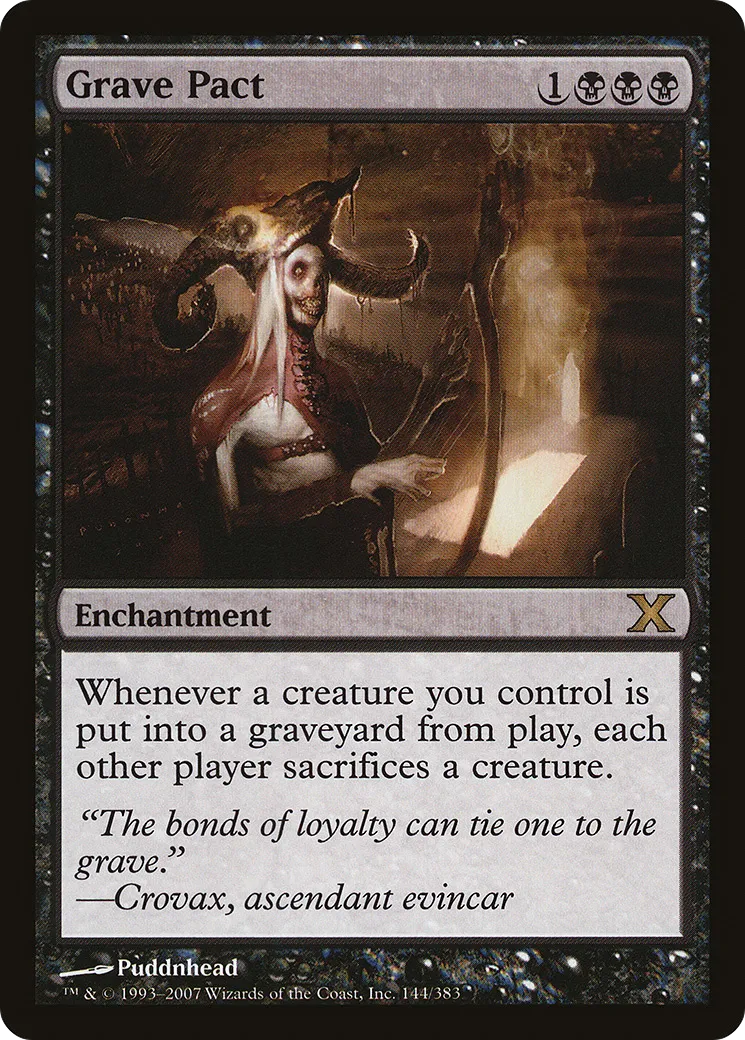 Grave Pact — Tenth Edition — Magic: The Gathering