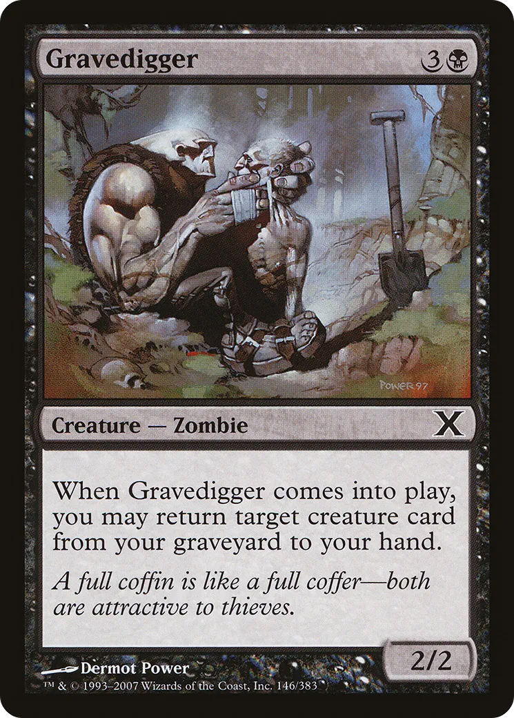 Gravedigger — Tenth Edition — Magic: The Gathering