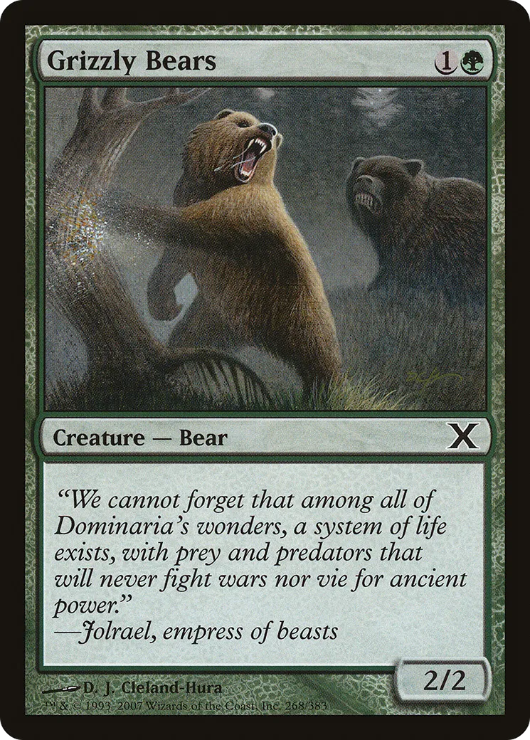 Grizzly Bears — Tenth Edition — Magic: The Gathering