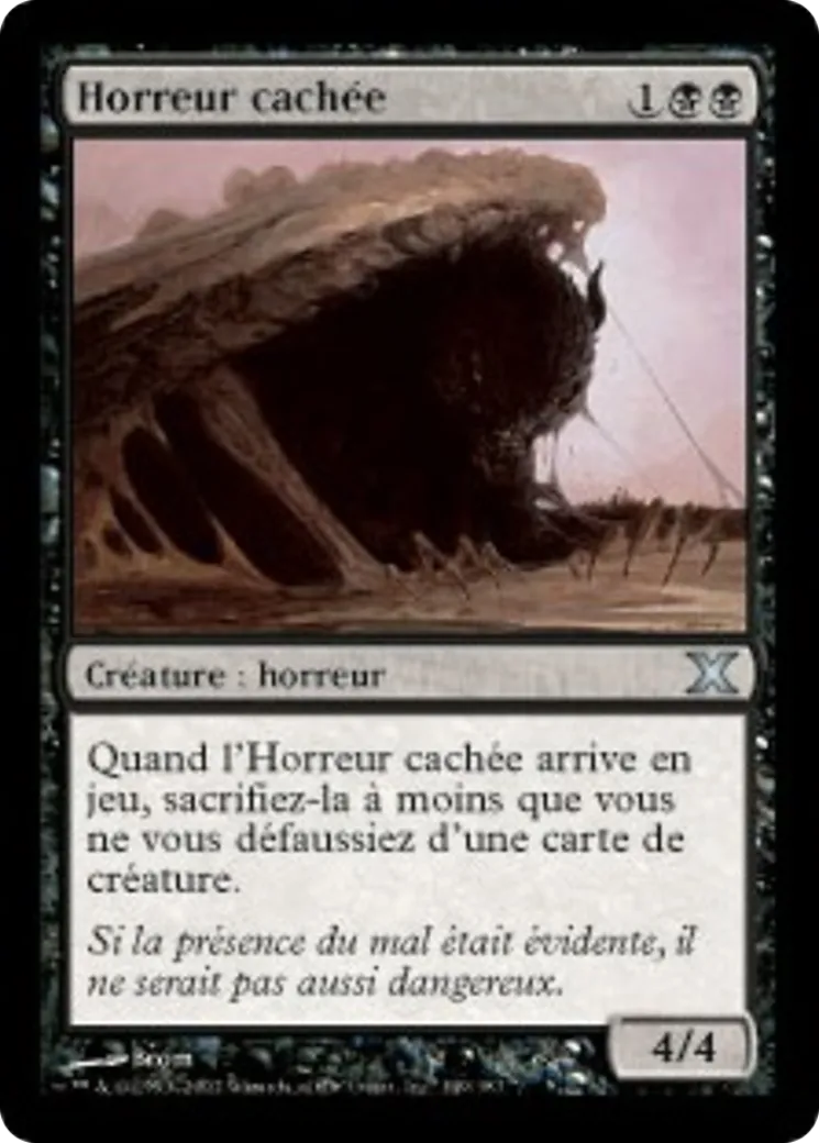 Horreur cachée — Tenth Edition — Magic: The Gathering